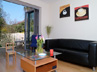 Living room open to the garden